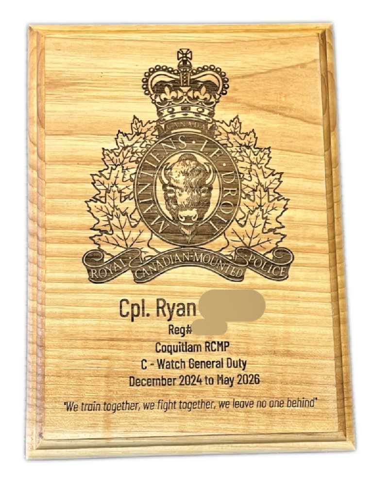 RCMP Plaque